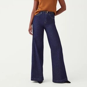 SPANX Wide Leg Jeans - Raw Indigo